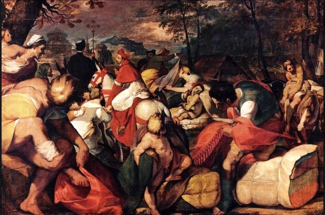 S. Carlo visita gli appestati, Milano - Basilica Cattedrale Metropolitana della Natività della Beata Vergine Maria (Duomo)